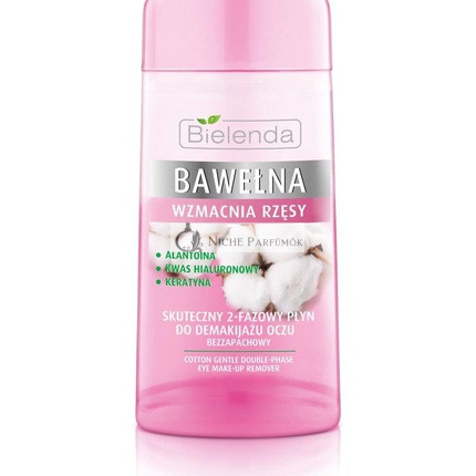 Extra jemný bavlnený dvojfázový odstraňovač make-upu na oči, 135ml