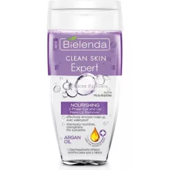   Bielenda Clean Skin Expert Výživný Dvojfázový Odstraňovač Make-Upu na Oči a Pery