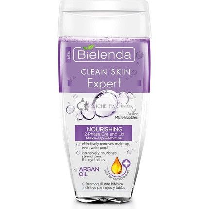 Bielenda Clean Skin Expert Výživný Dvojfázový Odstraňovač Make-Upu na Oči a Pery