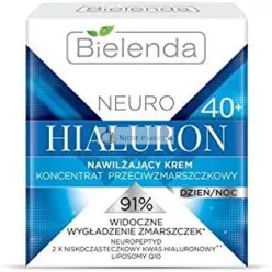   Bielenda Neuro Hialuron Hydratačný Antirugový Krém Koncentrát 40+ Deň a Noc, 50ml