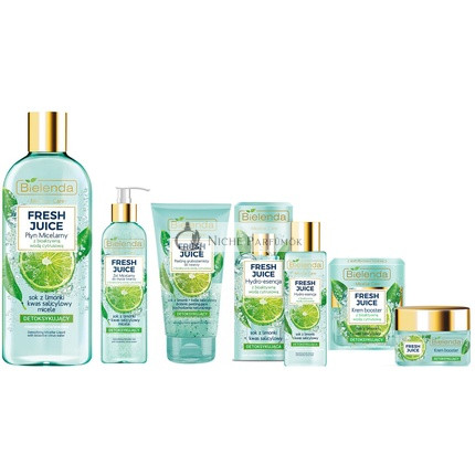 Bielenda Fresh Juice Lime Detoxifikačný Krém Sérum Peeling Micelárny Gél