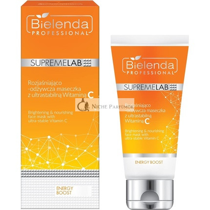 Bielenda Professional Supremelab Energizujúca Rozjasňujúca a Výživná Maska s Ultra-Stabilným Vitamínom C, 70ml