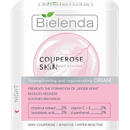 BIELENDA Nočný krém pre couperose pleť, 50ml