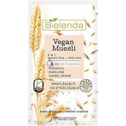  Vegan müsli 2 v 1 zvlhčujúca maska a peeling s ovsenými vločkami, pšenicou a ľanom, 8g