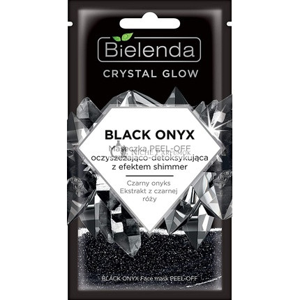 Bielenda Crystal Blow Čierny Onyks Čistiaca a Detoxikačná Peel Off Maska na Tvár 8g