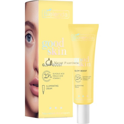 Bielenda Good Skin Glow Boost rozjasňujúci krém s glykolovou kyselinou a vitamínom C