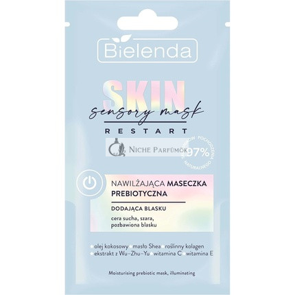 Bielenda Skin Restart Senzorová Maska Hydratačná Prebiotická Maska Pre Suchú Pokožku, 8ml