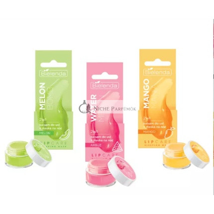 Bielenda Starostlivosť o pery Nočný balzam na pery 2v1, Melón Mango alebo Vodný Melón, 10g