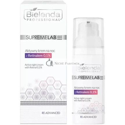 Bielenda Professional Supremelab Aktív Nočný Krém s Retinolom 0,1% na Rekonštrukciu, Ochranu a Starostlivosť o Pleť 50ml