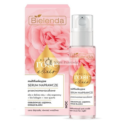Bielenda Royal Rose Elixír Multifunkčný Opravnú Sérum Na Noc, 30ml