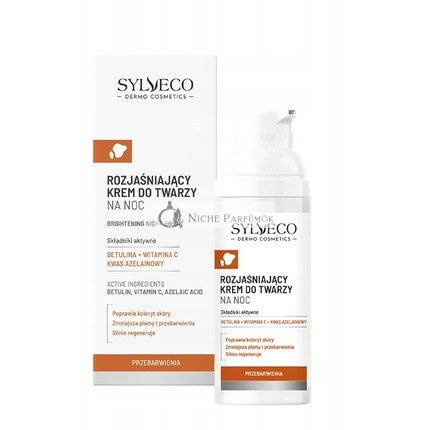 Sylveco Dermo Discoloration Night Cream Pre Face - 50 Ml