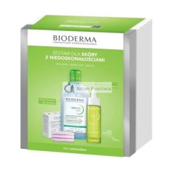   Bioderma Sebium Vianočný Set 2024 - H2O 500 ml, Sérum 30 ml, Glov Opakovane Použiteľné Mäkké Podložky 3 Kusy