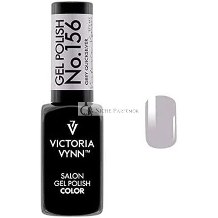 Victoria Vynn Gélový Lak č. 156 Šedý Rýchly Striebro, 15 ml