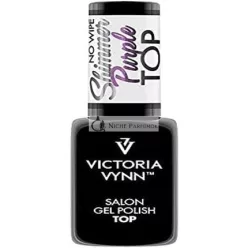   Victoria Vynn Top Shimmer No Wipe UV LED Gél Lak na Nechty 8ml Fialový