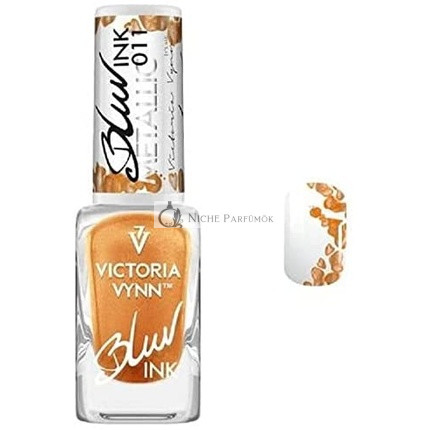 Victoria Vynn Nový Akvarelový Blur Ink Metallic Mramorový Pigment na Nechty, 10 ml, 011