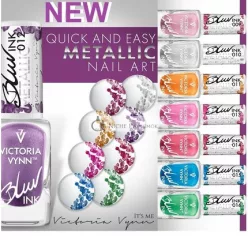   Victoria Vynn Blur Ink Metallic Multicolor Marble Pigment Lak na nechty - 16 Farieb