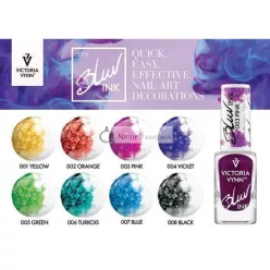   Victoria Vynn Metallic Blur Ink Vodová farba Mramorový dym Smudge Nechtový art 10ml
