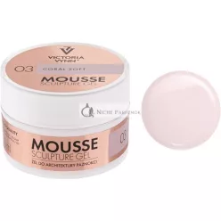   Victoria Vynn Mousse Sculpture Gel, Nový Thixotropný Gél, Nový Korálový Mäkko 03, 50ml