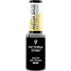   Victoria Vynn Mega Base Mliečne Biele Tvrdé a Dlhé Nechty UV Led Hybrid Gél Lak, 8ml