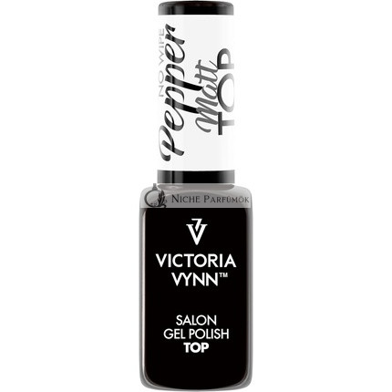 Victoria Vynn Gél Lak Top Matt Pepper No Wipe UV Led Gél Lak Top 8ml Čierny