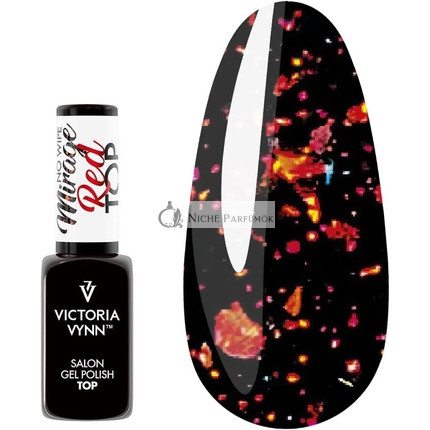 Victoria Vynn Gel Lak Top Červená Mirage No Wipe UV LED Gel Lak Top 8ml