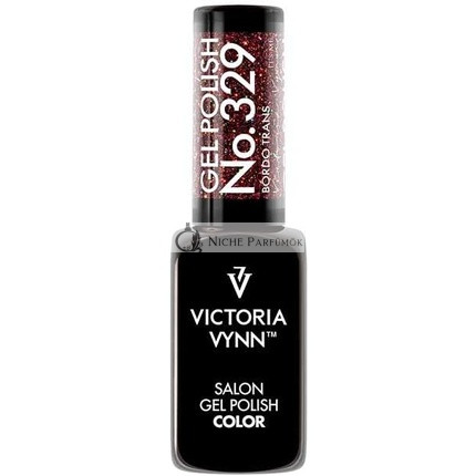 Victoria Vynn Gél Lak Farba 329 Bordó Trans UV/LED Odlupovací 8ml