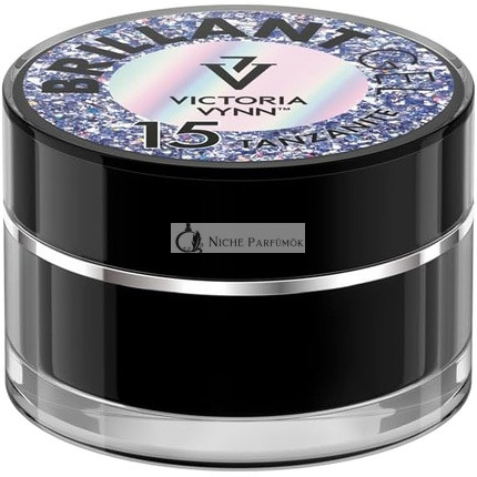 Victoria Vynn Brilliant Gel Polish zdobenie nechtov trblietkami UV LED 5g, 15 Tanzanit