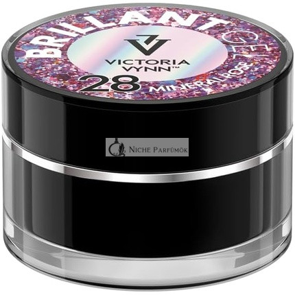 Victoria Vynn Brilliant Gel Polish Dekorácia na Nechty Glitter Sparkle UV LED 5g, 28 Mineral Rose