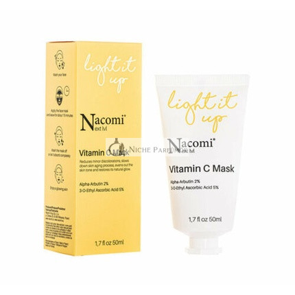 Nacomi Next Level Light It Up Rozjasňujúca Maska na Tvár, 50ml
