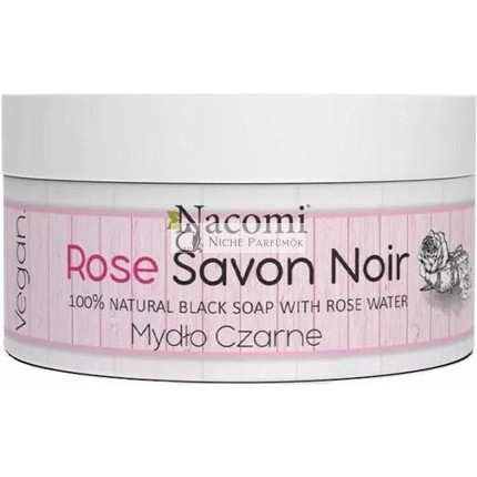Nacomi Čierne mydlo Savon Noir Ruža, 125 g