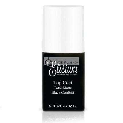 Matný Top Coat Čierny 15ml