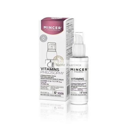 Mincer Pharma Vitamíny Filozofia Sérum na Ruky a Nechty pre Zrelú Pokožku s Chia Olejom a Vitamínmi 30ml