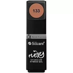   Silcare Soak Off Hybrid UV LED Flexy Gel Manikúra Nechty 4.5g Odtieň 133