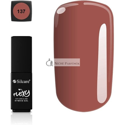 Silcare Soak Off Hybrid UV LED Flexy Gel Manikúra Nechty 4.5g Shade 137