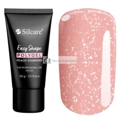   Silcare Easy Shape Polygel Akrylový gél na nechty Peach Diamond, 30g
