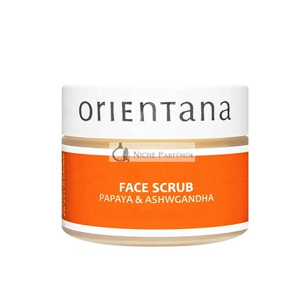 Orientana Papája a indickým ženšenom, 50g, pleťový peeling