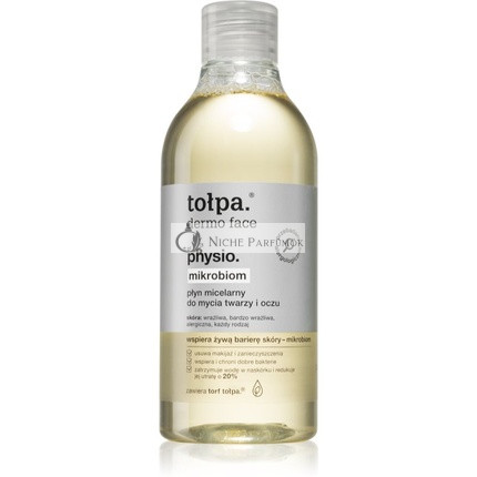 Tołpa Physio Mikrobiom Micelárna Čistiaca Kvapalina na Tvár a Oči, 400ml