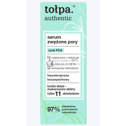 Tołpa 97% Prírodné sérum na zúženie pórov so zinkom PCA a ochranou mikrobiomu