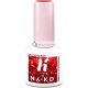 Hi Hybrid 203 Červené Elementy Glitter UV Gél Lak na Nechty 5ml