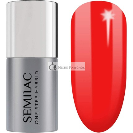 Semilac One Step Gel Lak Fľaša Dlhá Výdrž a Ľahká Aplikácia 5ml 530 Scarlet