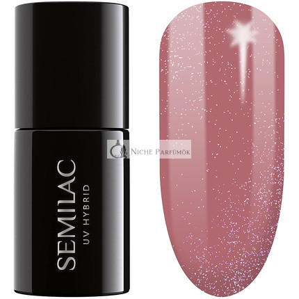 Semilac Shimmer Dust Caramel UV Nechtový Lak, 7ml