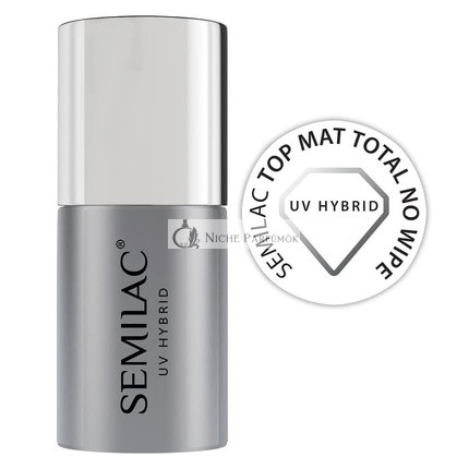 Semilac Top Matt Total No Wipe UV Lak na Nechty Top Coat, 7 Ml