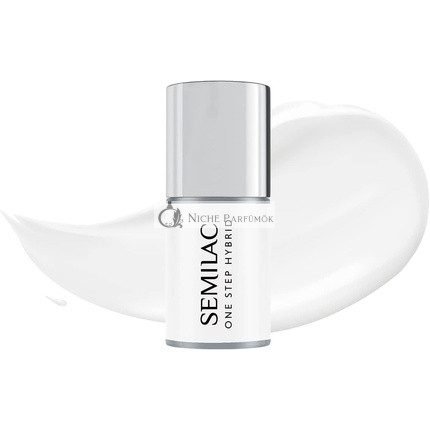 Semilac One Step Hybrid lak na nechty 3 v 1 Kokosový krém 5ml UV LED farebný lak na nechty