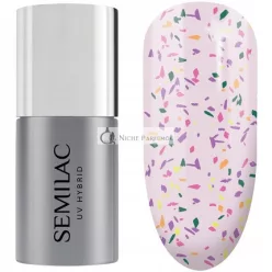   Semilac UV Lak na Nechty Top No Wipe Matná Fialová Galaxia, 7 ml