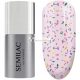 Semilac UV Lak na Nechty Top No Wipe Matná Fialová Galaxia, 7 ml