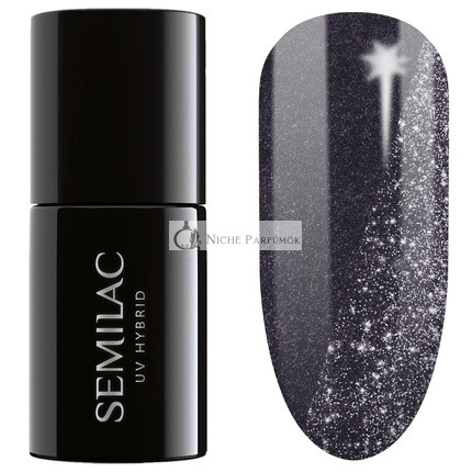 Semilac UV Lak na Nechty Hybrid 399 Dark & Spark 7ml Kolekcia Deň a Noc