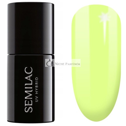 Semilac UV Hybrid Gél Lak na Nechty 604 Luminous Lemon, 7ml