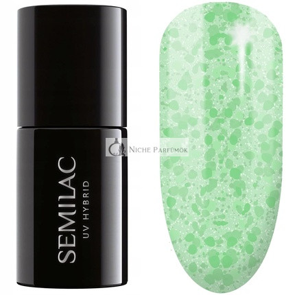 Semilac UV Lak na Nechty Hybrid 494 Mrazené Pistácie 7ml