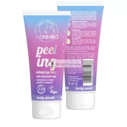   ONLYBIO Pleť v Rovnováhe Adaptogénne Peeling s Vitamínom C Reishi Prírodnými Semenami Jahôd - Ragyogajúci Efekt pre Všetky Typy Pleti - Rastlinné 100% Vegán