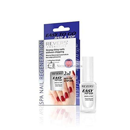 REVERS 2 v 1 Easy to Base a Top | Silné lesklé nechty bez odierania | Kondicionér na nechty 10ml
